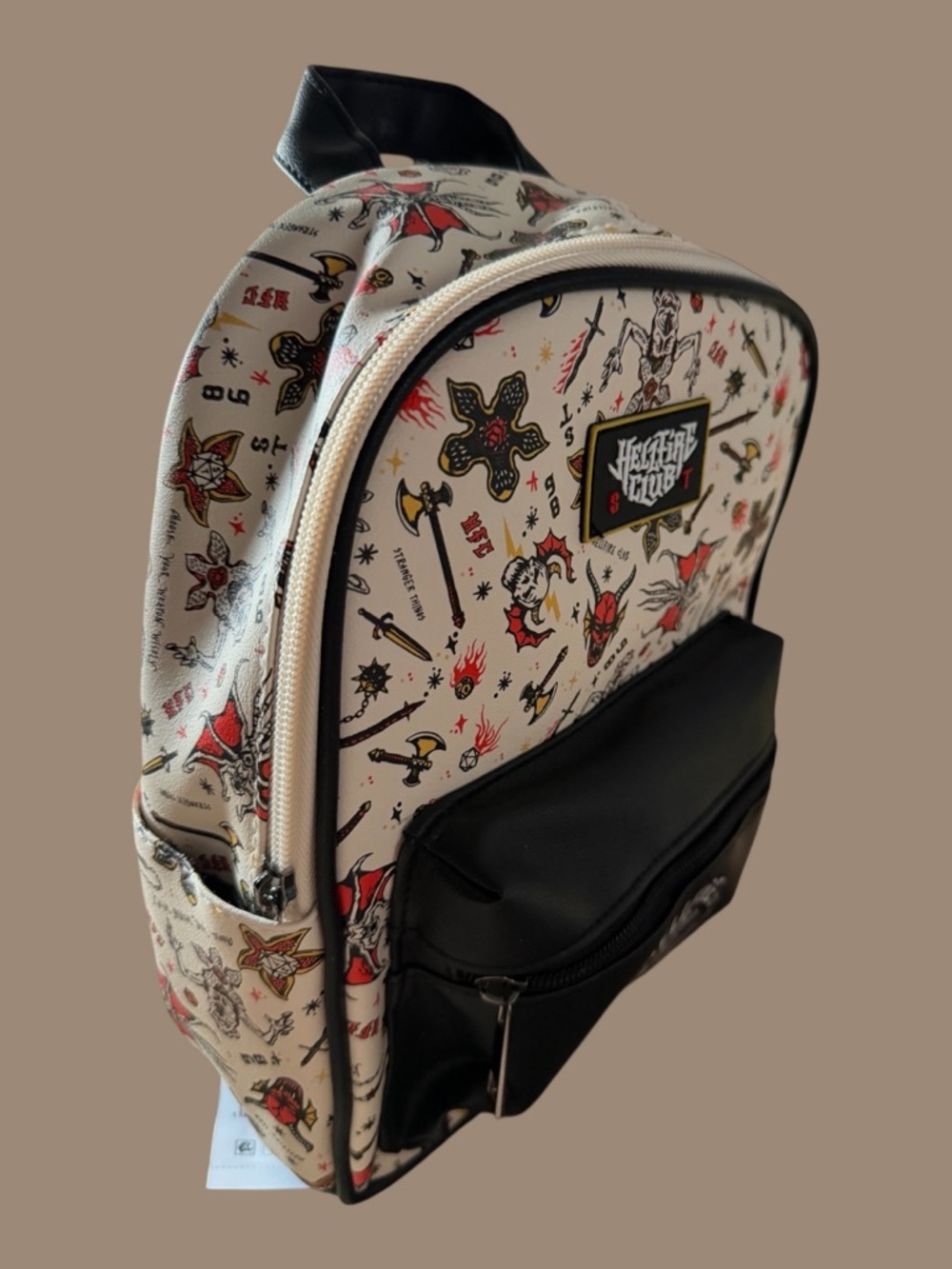 Netflix Stranger Things Hellfire Club Women's 10.5" Mini Backpack - Picture 3 of 10